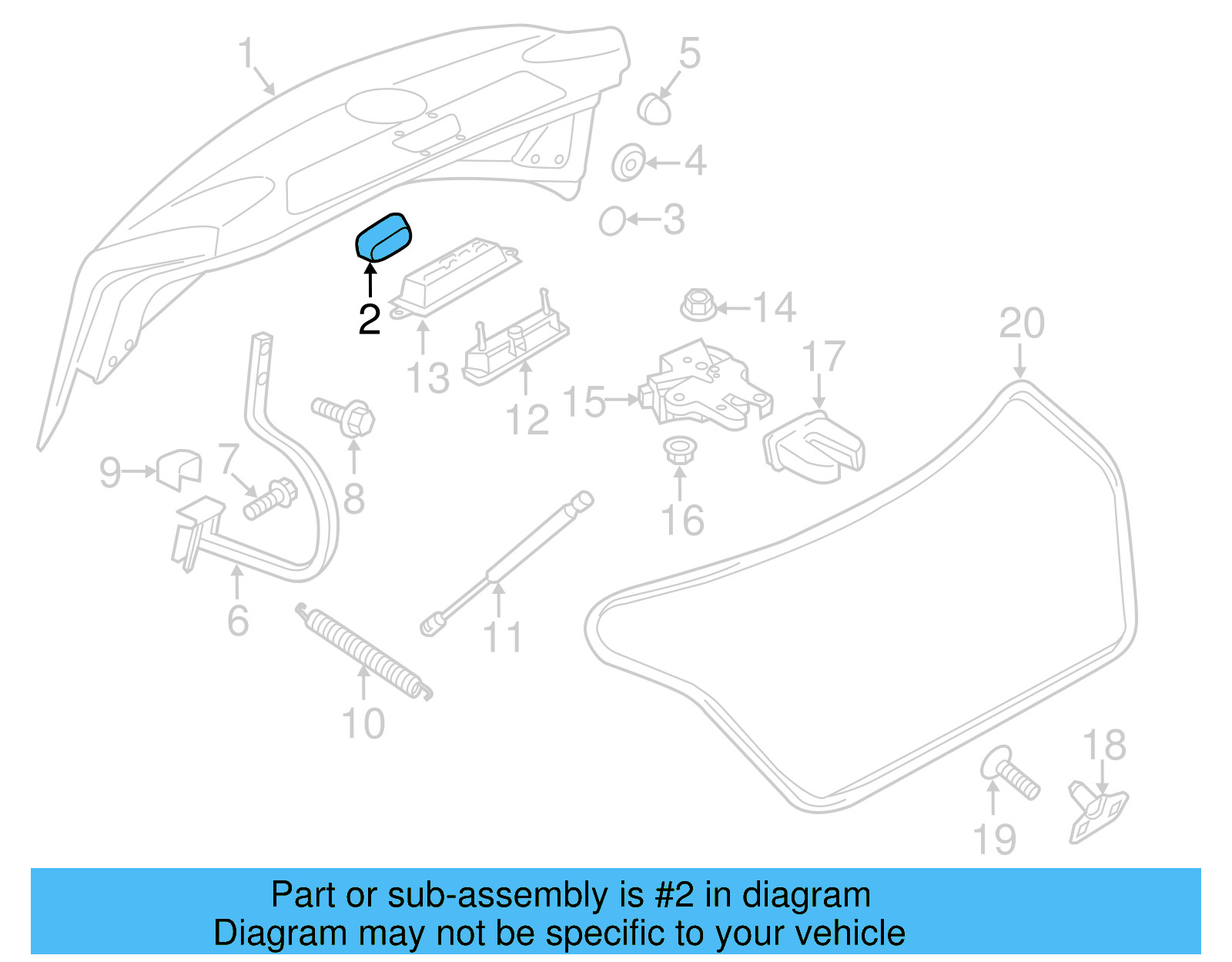 Lift Gate Drain Plug 8P4-827-951-A - View 10