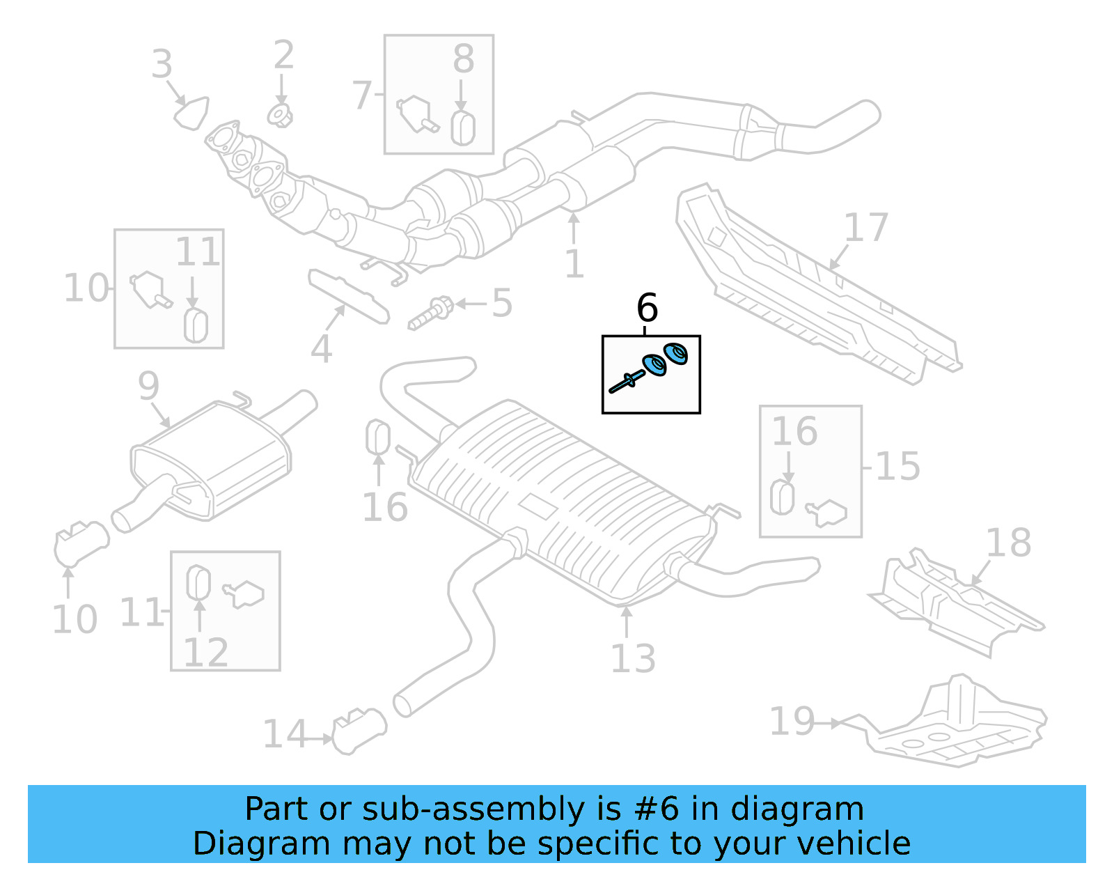 Converter & Pipe Repair Kit 5QA-298-144 - View 9