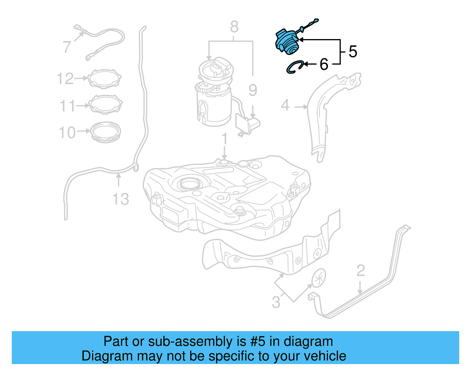 Fuel Cap 5C0-201-550-AB - View 17