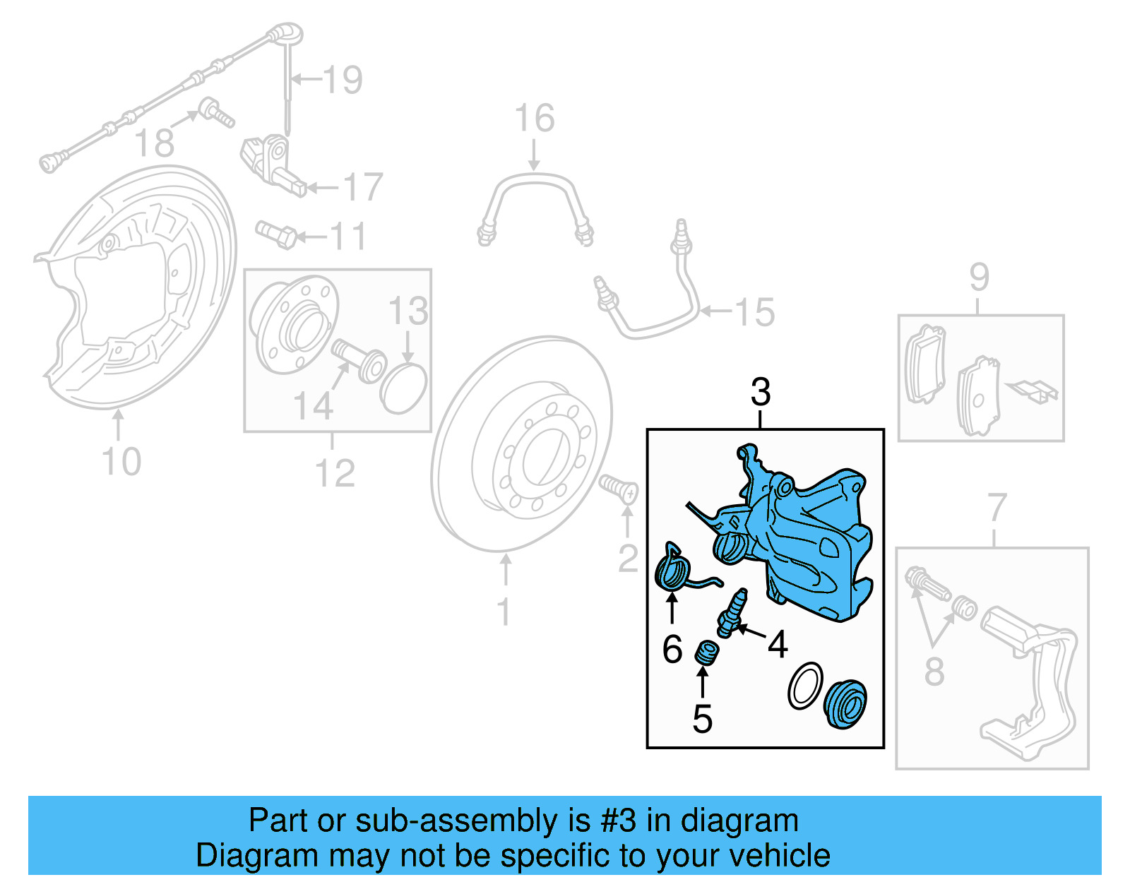 Disc Brake Caliper 1K0-615-424-J - View 11
