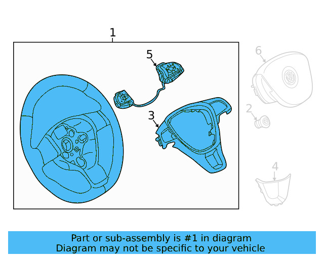 Steering Wheel 2GJ-419-089-BD-ZEG