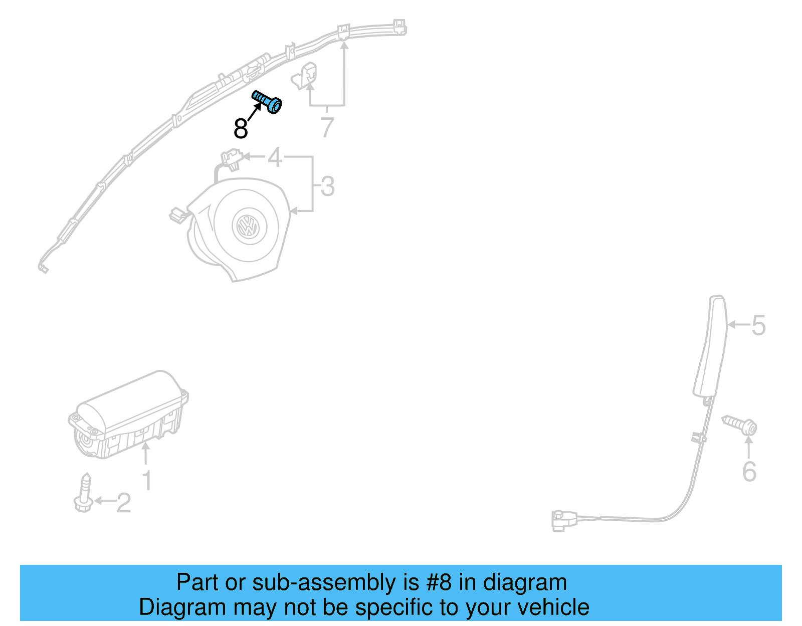Head Air Bag Bolt WHT-004-633 - View 23