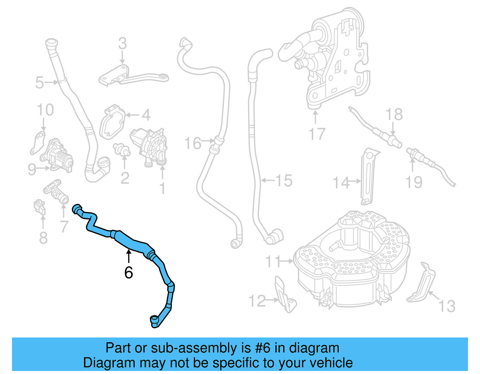 Pressure Hose 5C0-131-128-F - View 6
