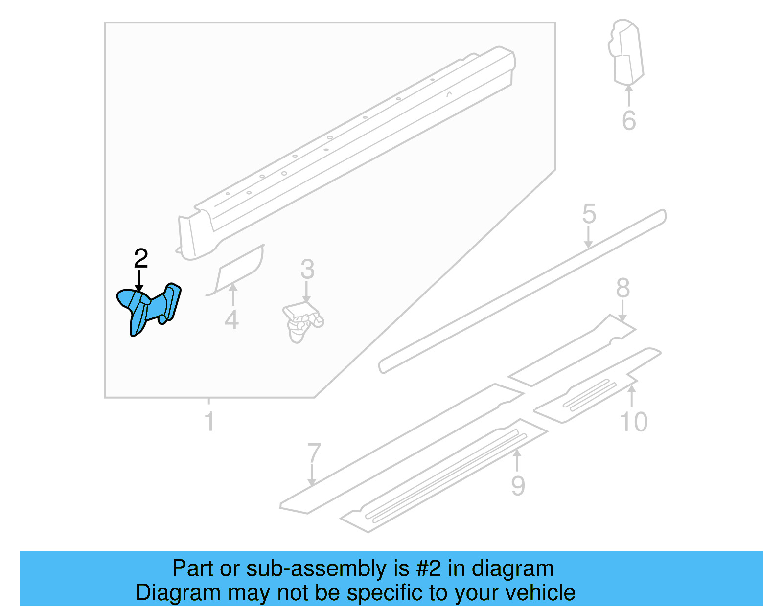 Rocker Molding Clip 3B0-853-576 - View 22