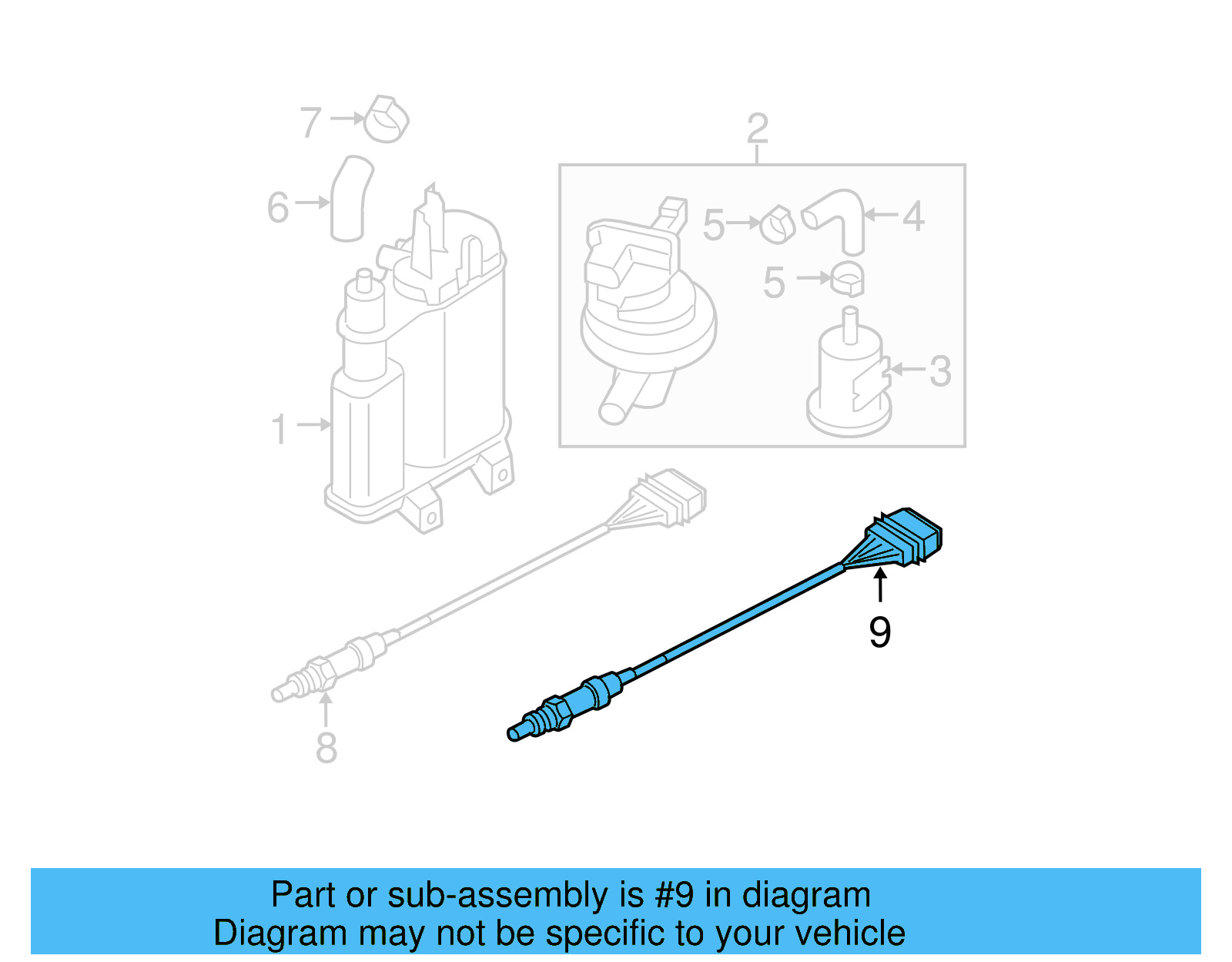 Oxygen Sensor 022-906-262-BS - View 2
