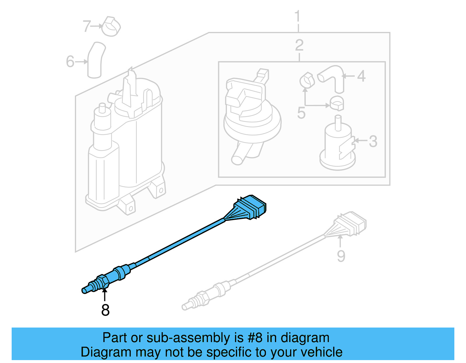 Oxygen Sensor 06J-906-262-M - View 2