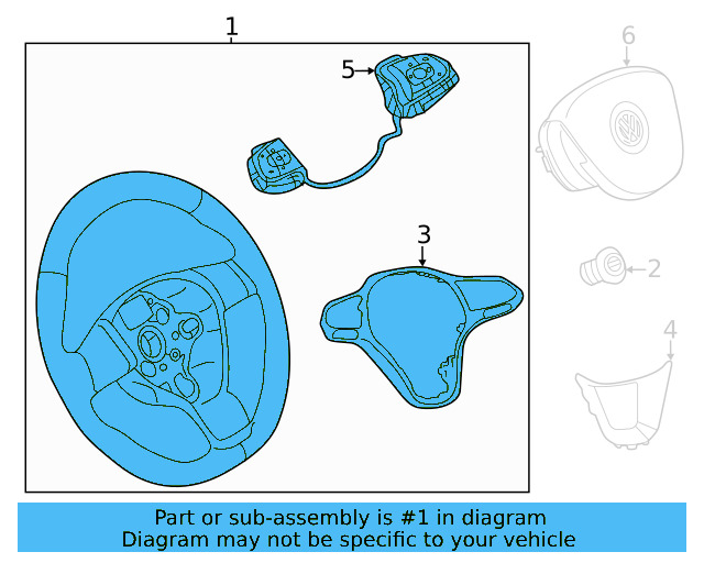 Steering Wheel 2GJ419089BLTUY - View 4