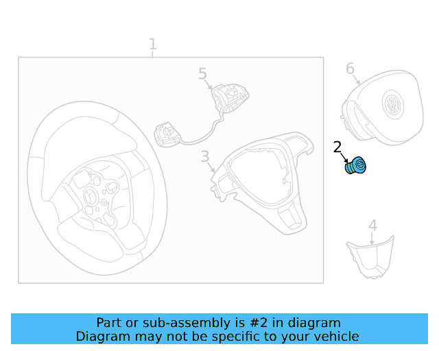 Steering Wheel Bolt N-907-991-02 - View 64
