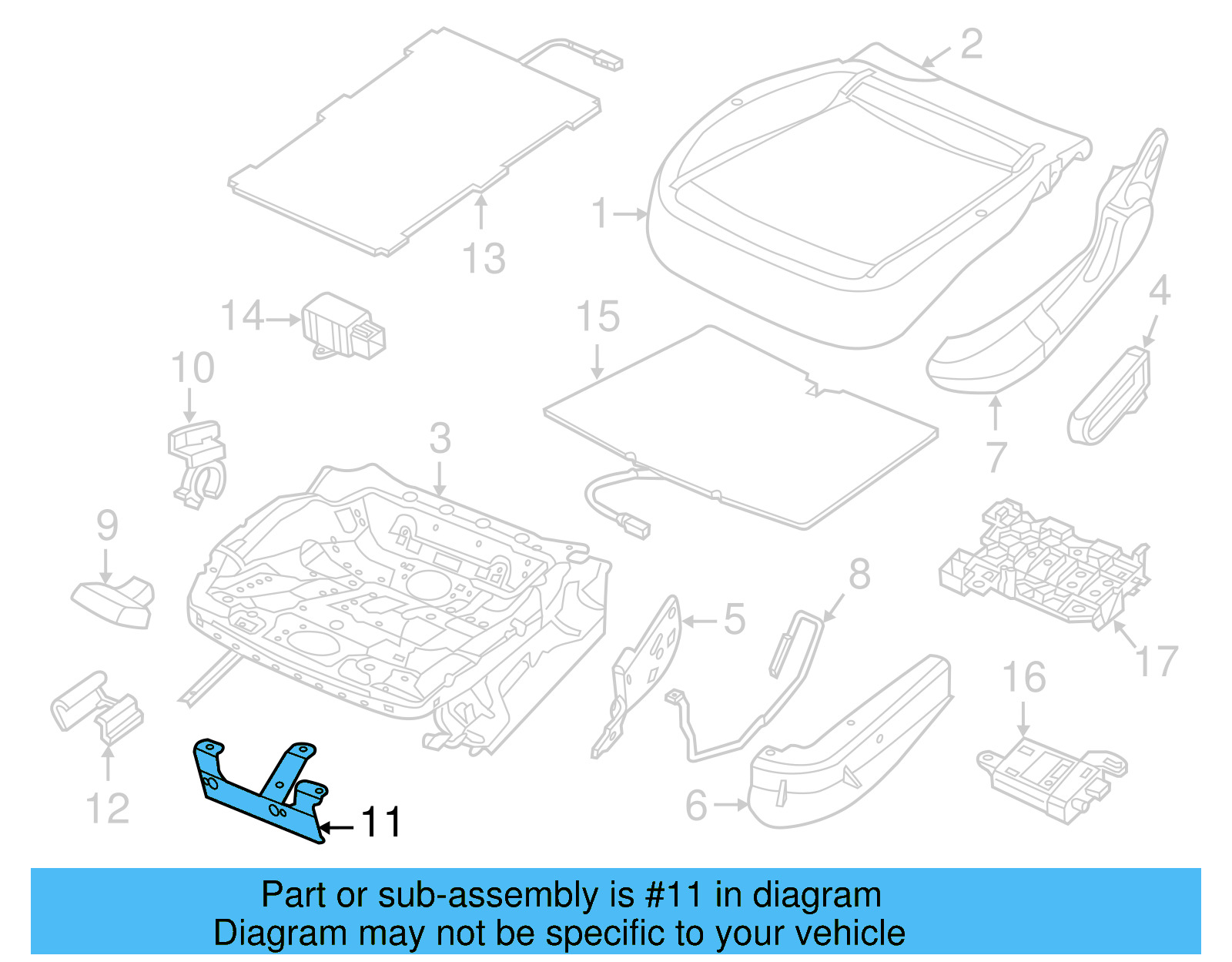 Retaining Bracket 3C8-881-286 - View 5