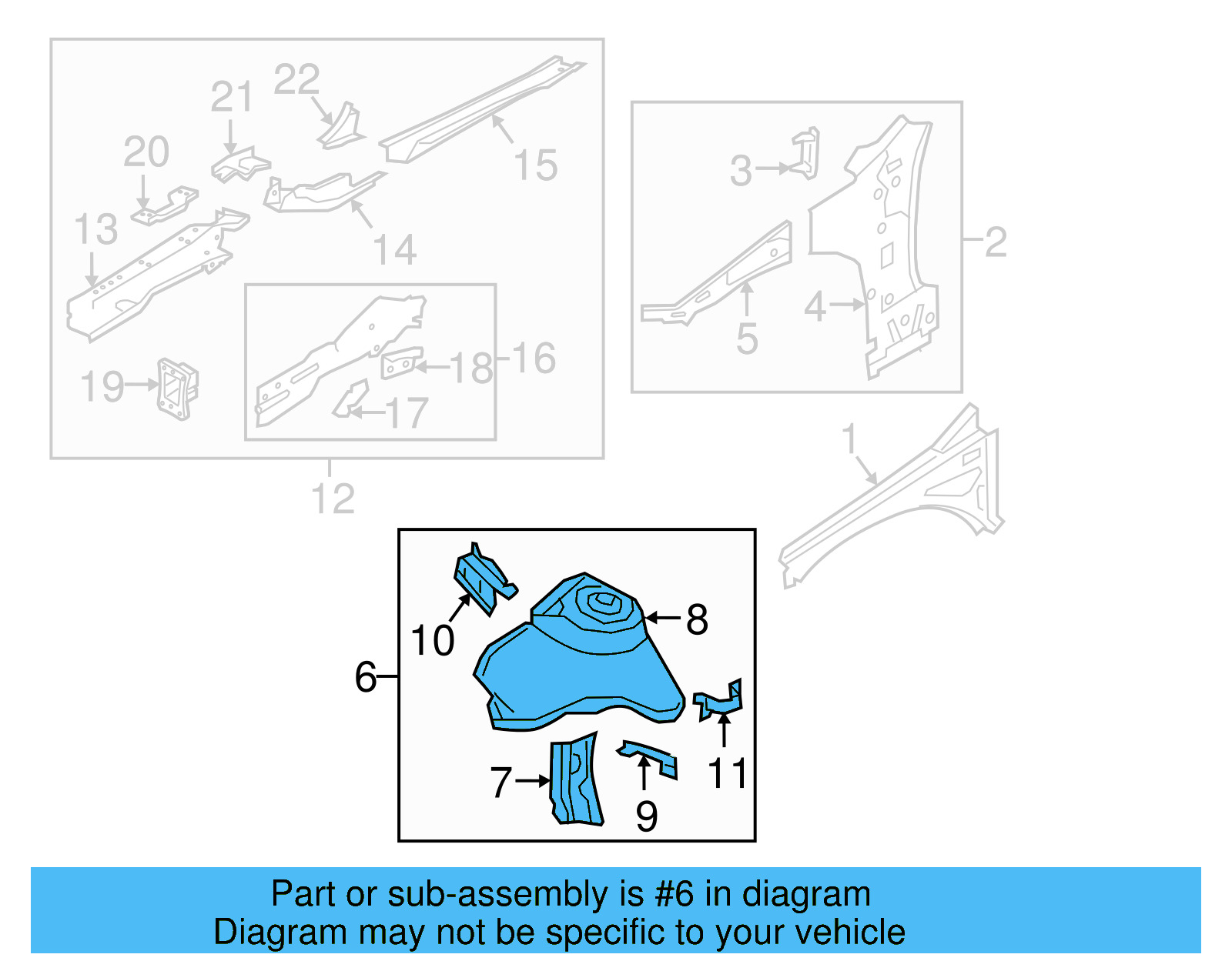 Apron Assembly 5Q0-805-115-A - View 10