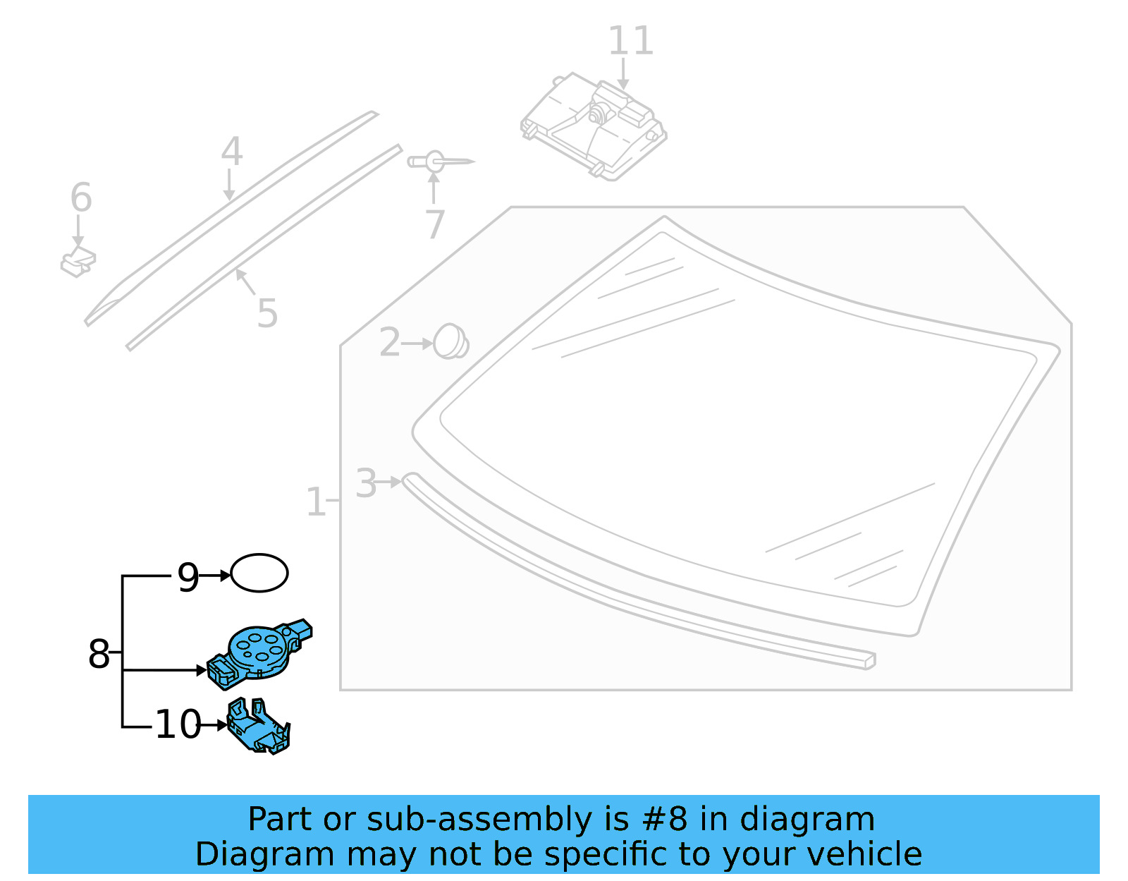 Rain Sensor 81D-955-555-A - View 4