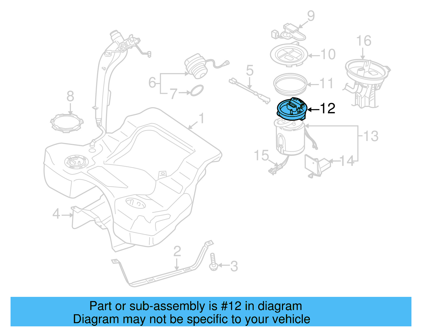 Flange 3C0-919-679-D - View 8