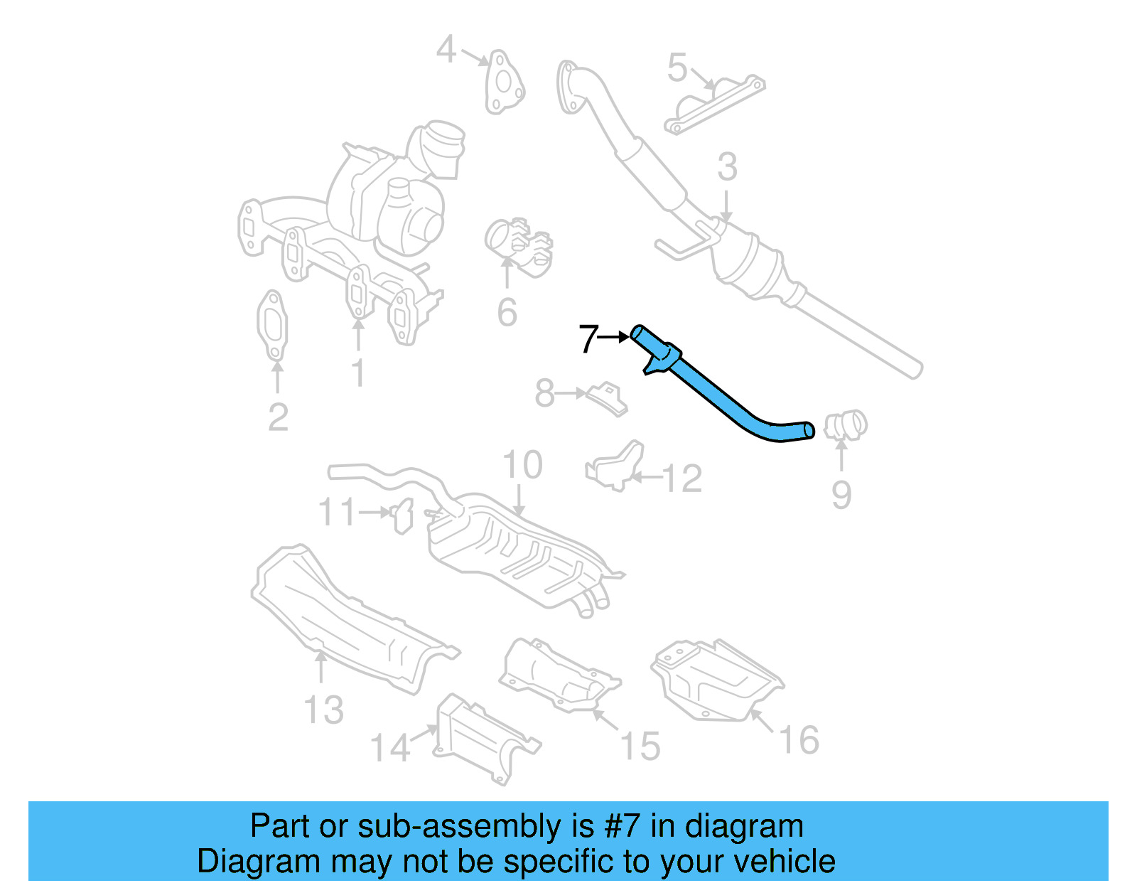 Intermediate Pipe 1J0-253-201-A - View 15
