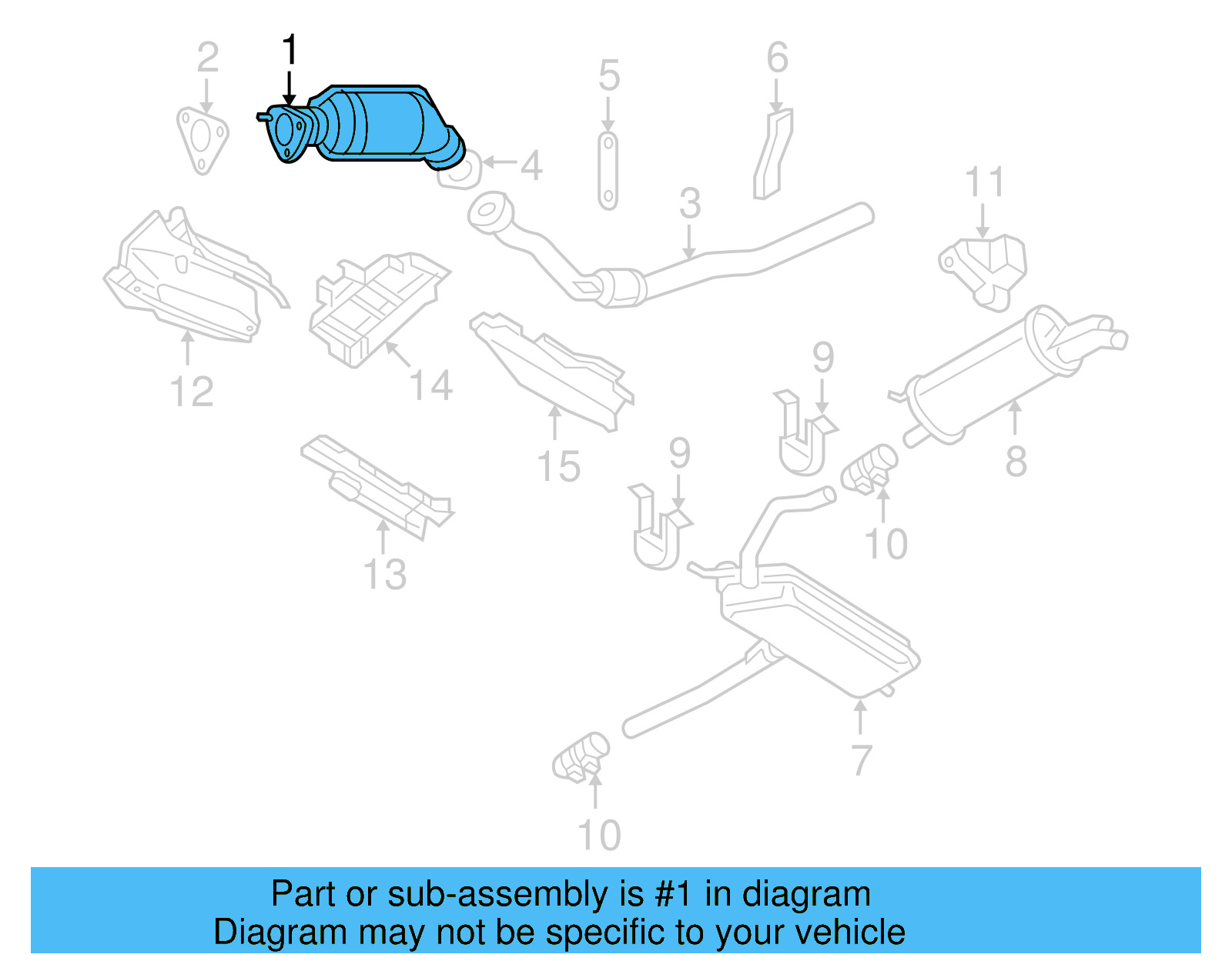 Catalytic Converter 3B0-254-250-X - View 5