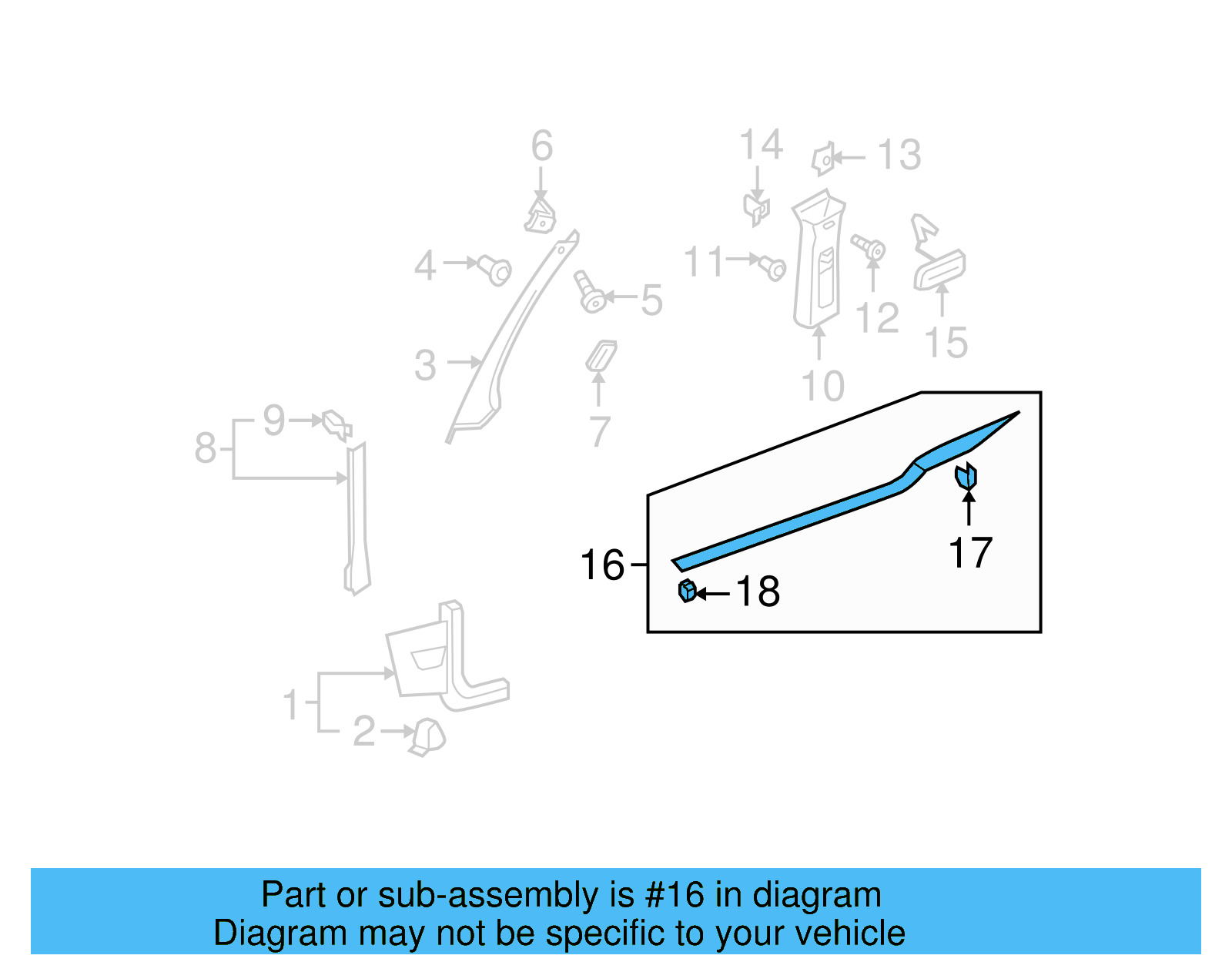 Scuff Plate 1K3-853-372-B-82V - View 17