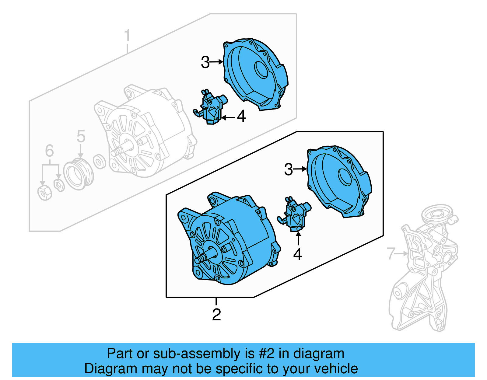 Alternator 03C-903-023-AX - View 4