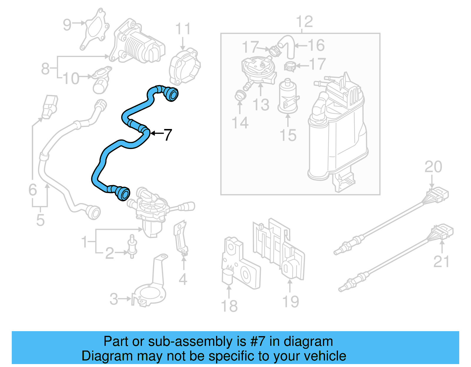 Outlet Hose 5Q0-131-149-F - View 7