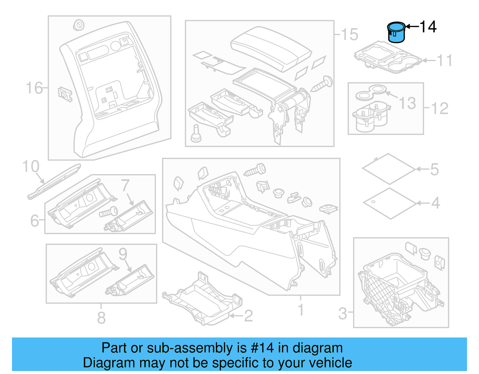 Tray 7P6-864-897-A-BMO - View 3