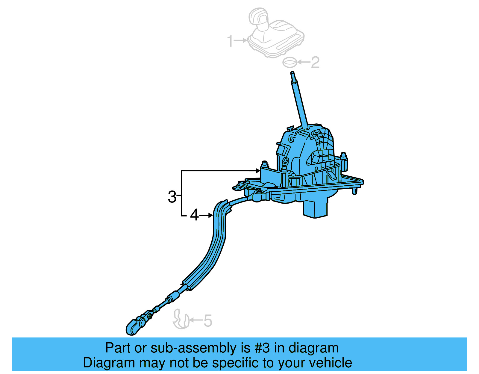 Automatic Transmission Shift Lever 7P1-713-025-F - View 5
