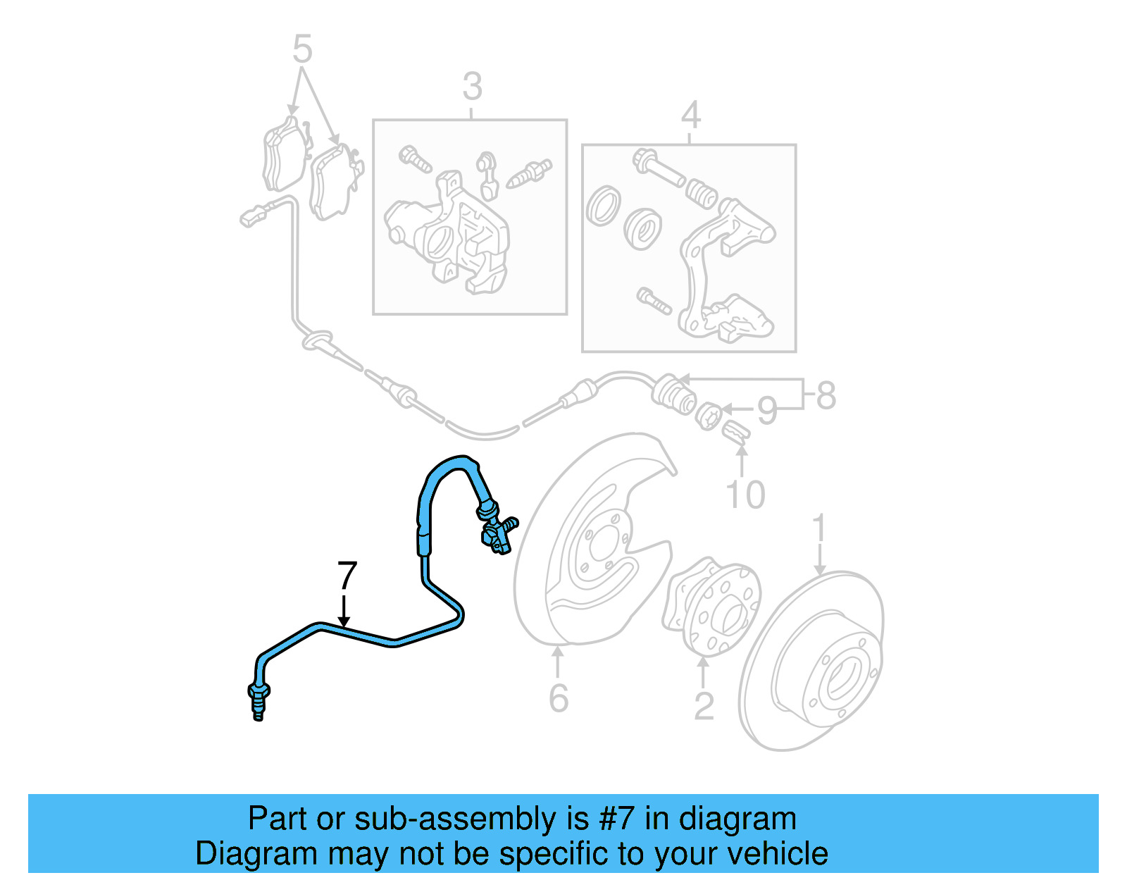 Brake Hose 8E0-611-764-K - View 3