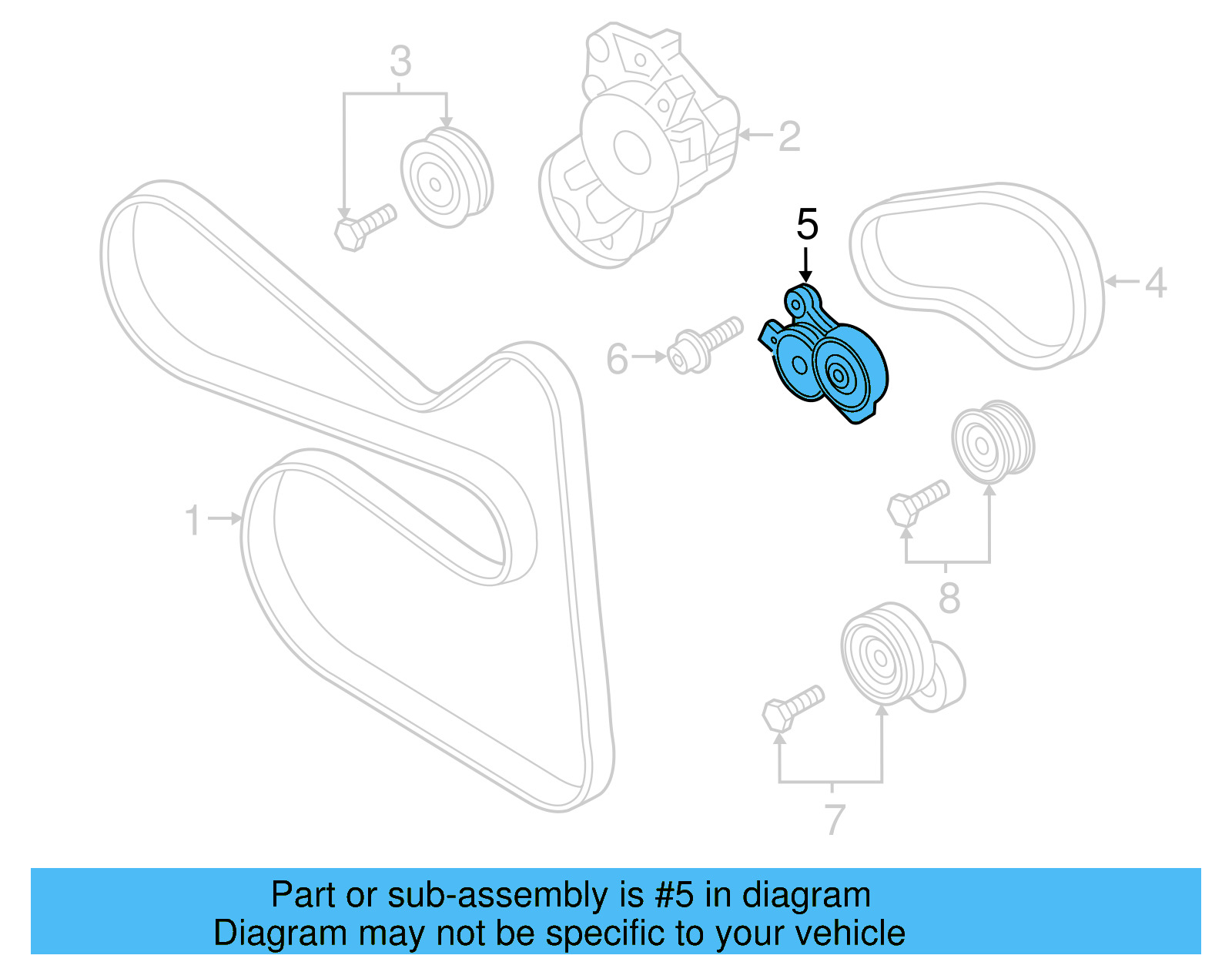 Serpentine Tensioner 03C-145-299-M - View 7