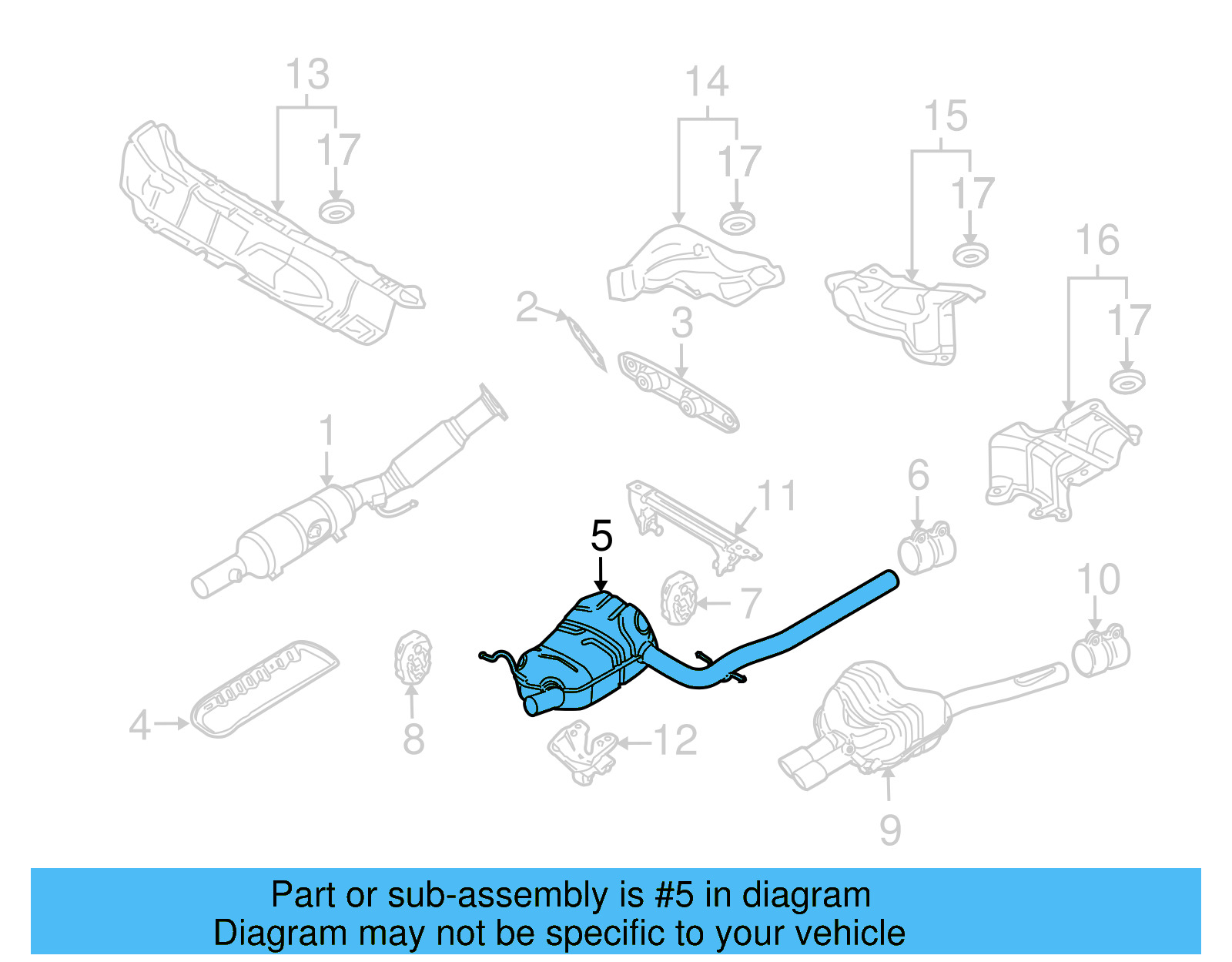 Muffler & Pipe 1K0-253-209-DJ - View 15
