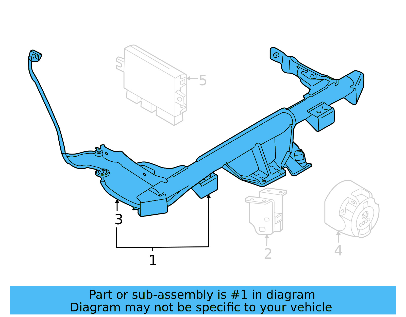 Hitch Plate 11K-803-881-A - View 4