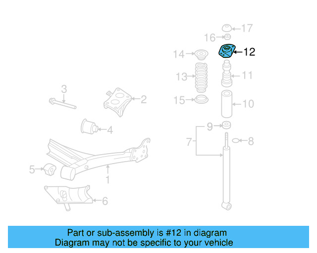 Shock Mount 1J0-513-353-B - View 6