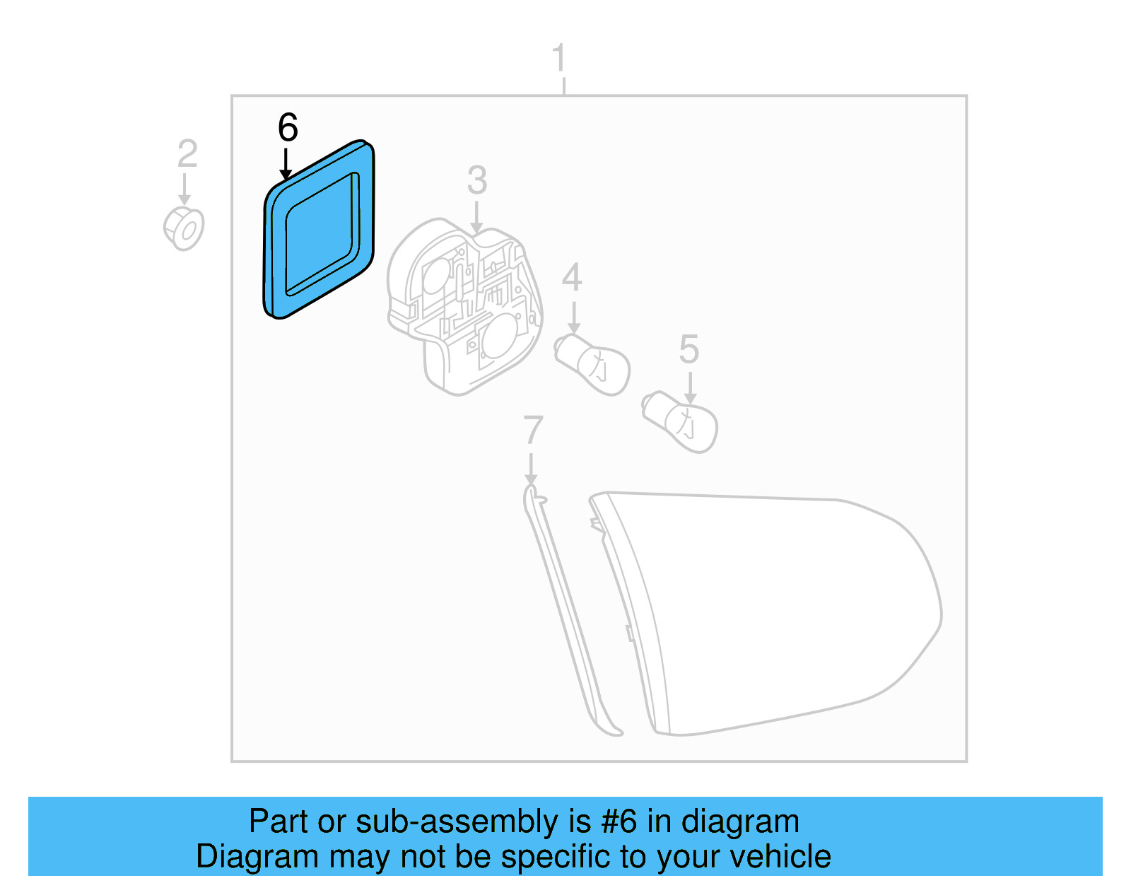 Gasket 5K0-945-191-A - View 7
