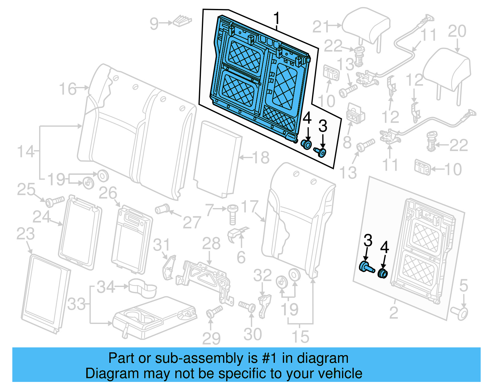 Seat Back Frame 561-885-504-B - View 12