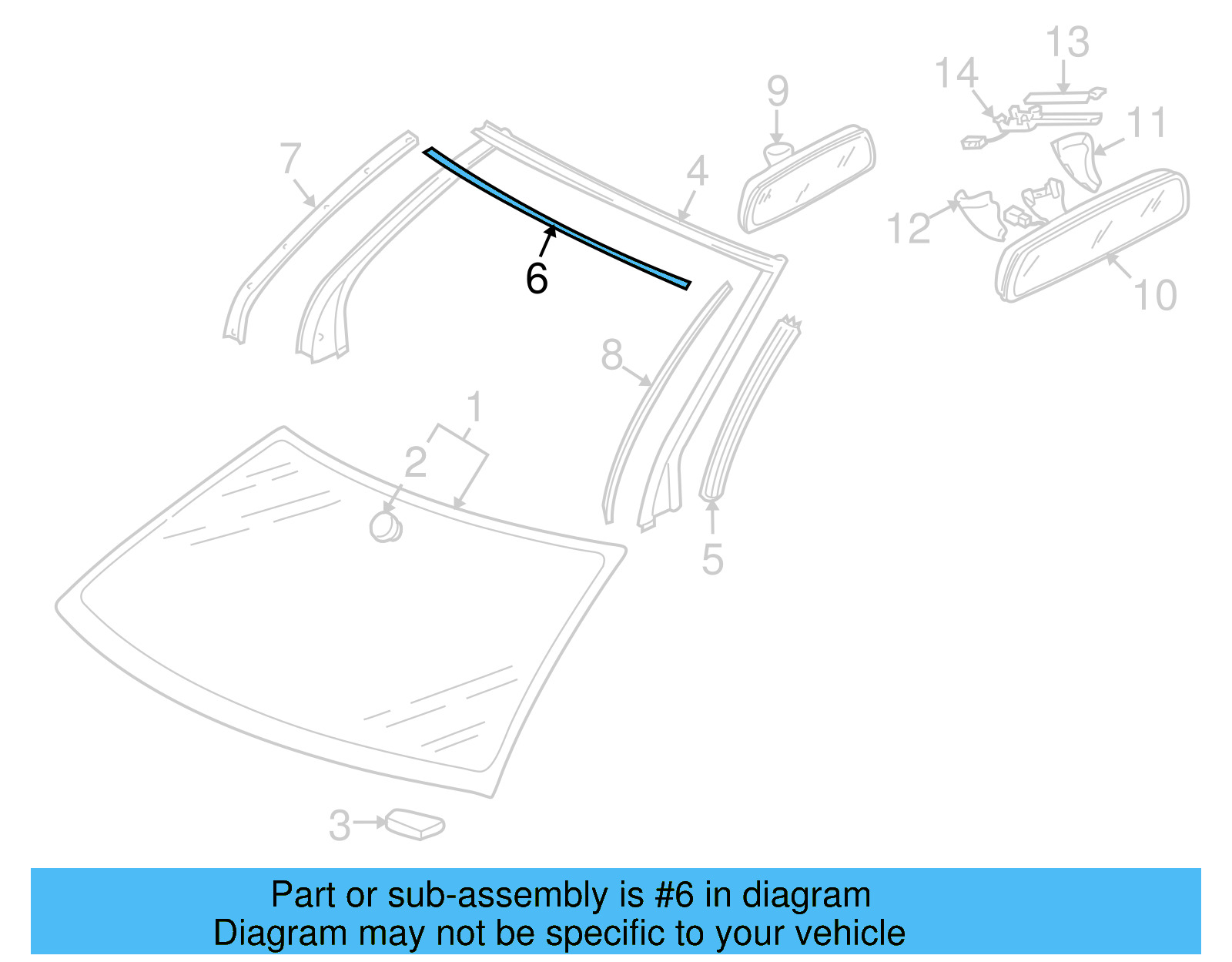 Upper Retainer 1Q0-845-393-B - View 4