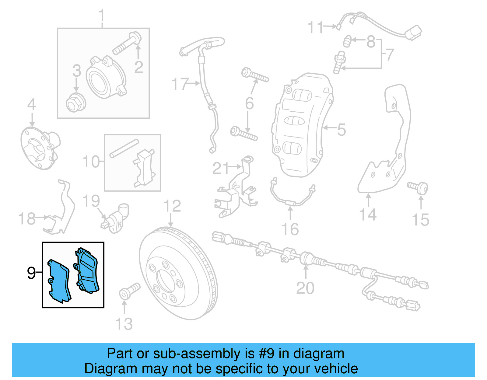 Brake Pads Front 7P6-698-151-G - View 3
