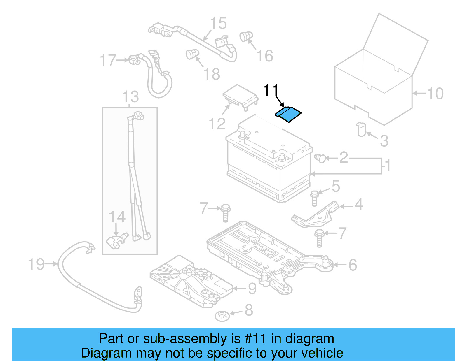 Battery Terminal Cover 5Q0-971-813-A - View 8