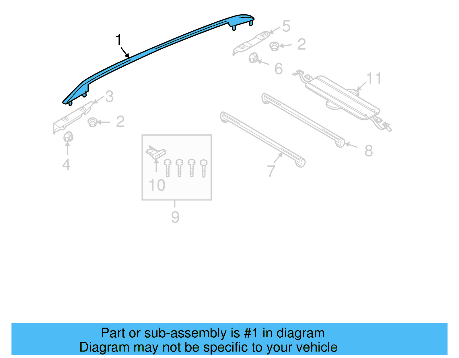 Rail 5N0-860-043-G-ZAQ