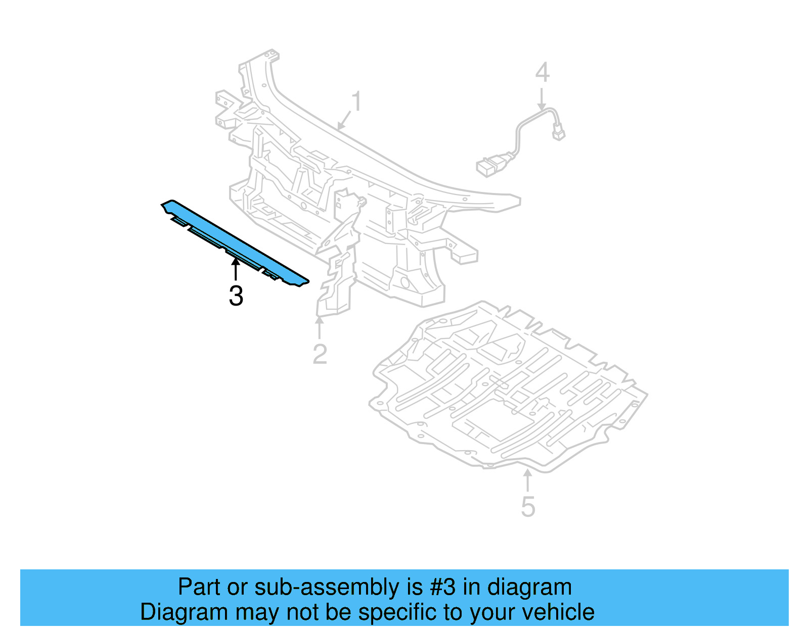 Air Deflector 3C0-121-330 - View 5
