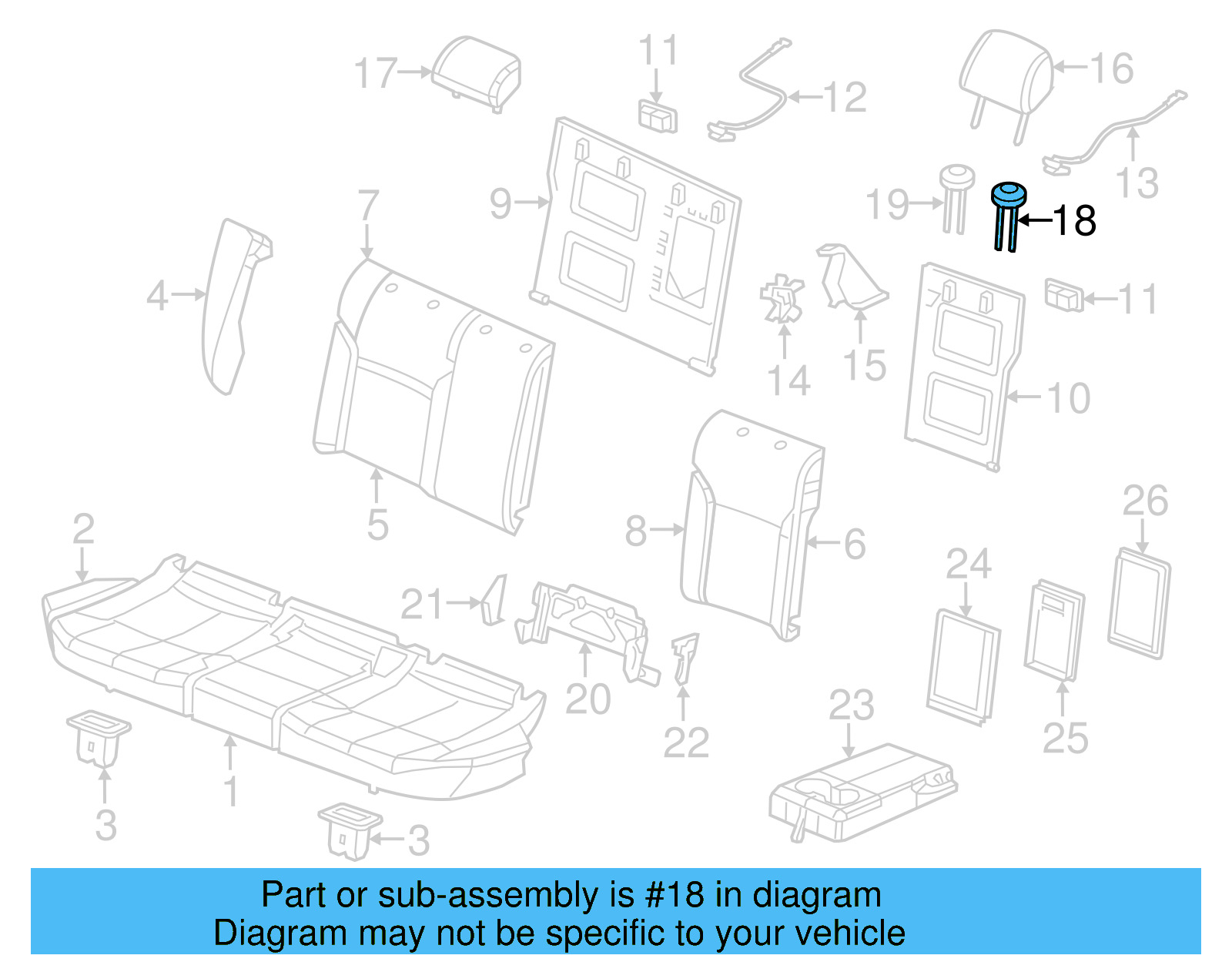 Headrest Guide 5C6-886-920-D-82V - View 19