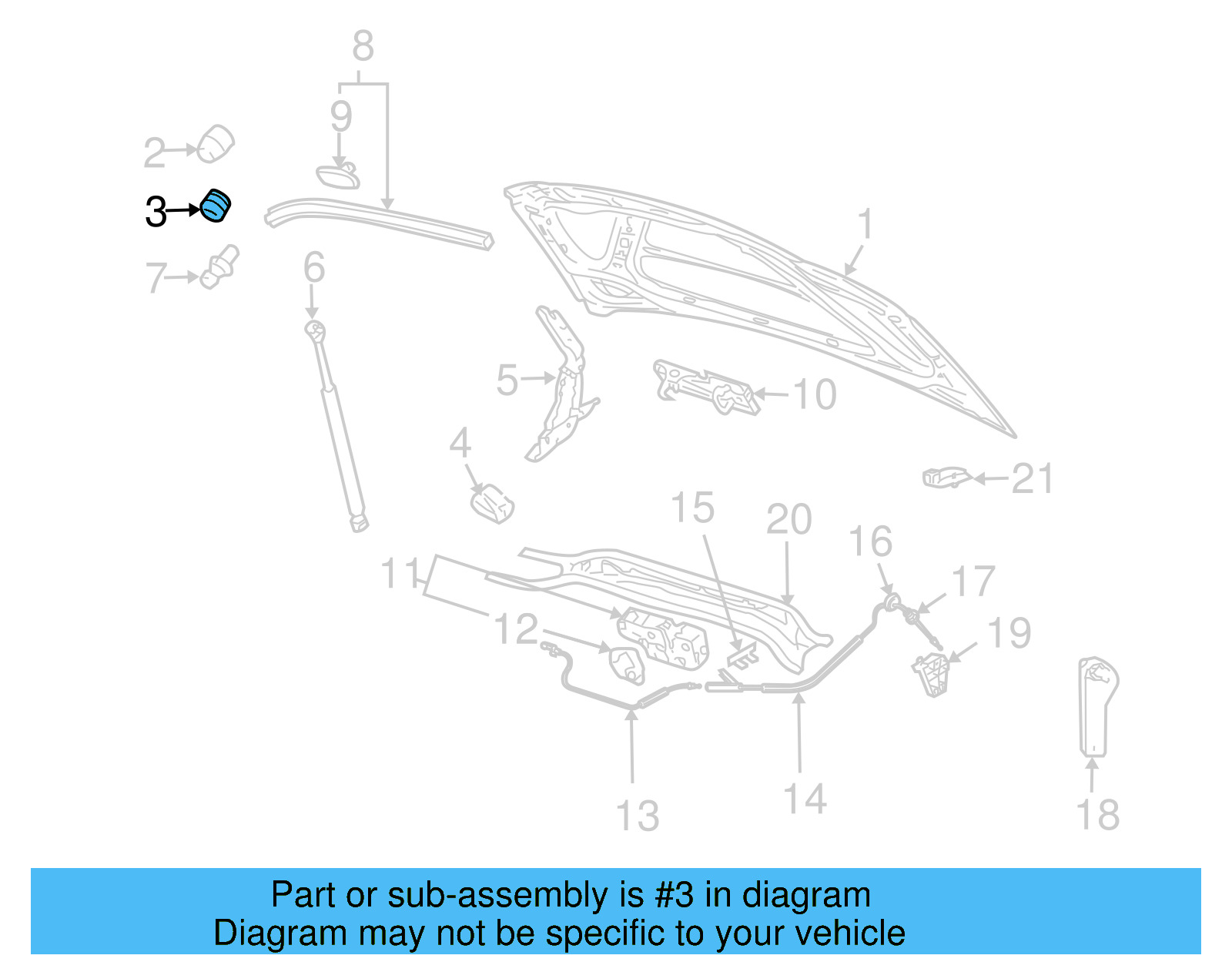 Hood Stop Buffer 1K0-823-429 - View 8