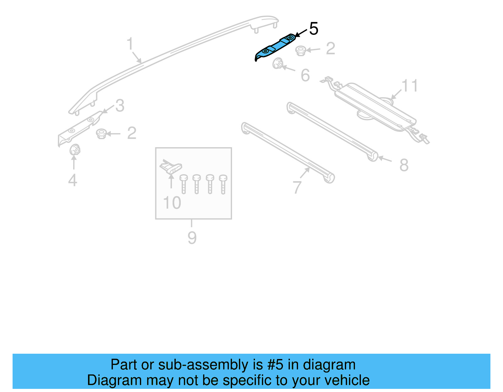 Rear Bracket 5N0-860-202-C - View 4