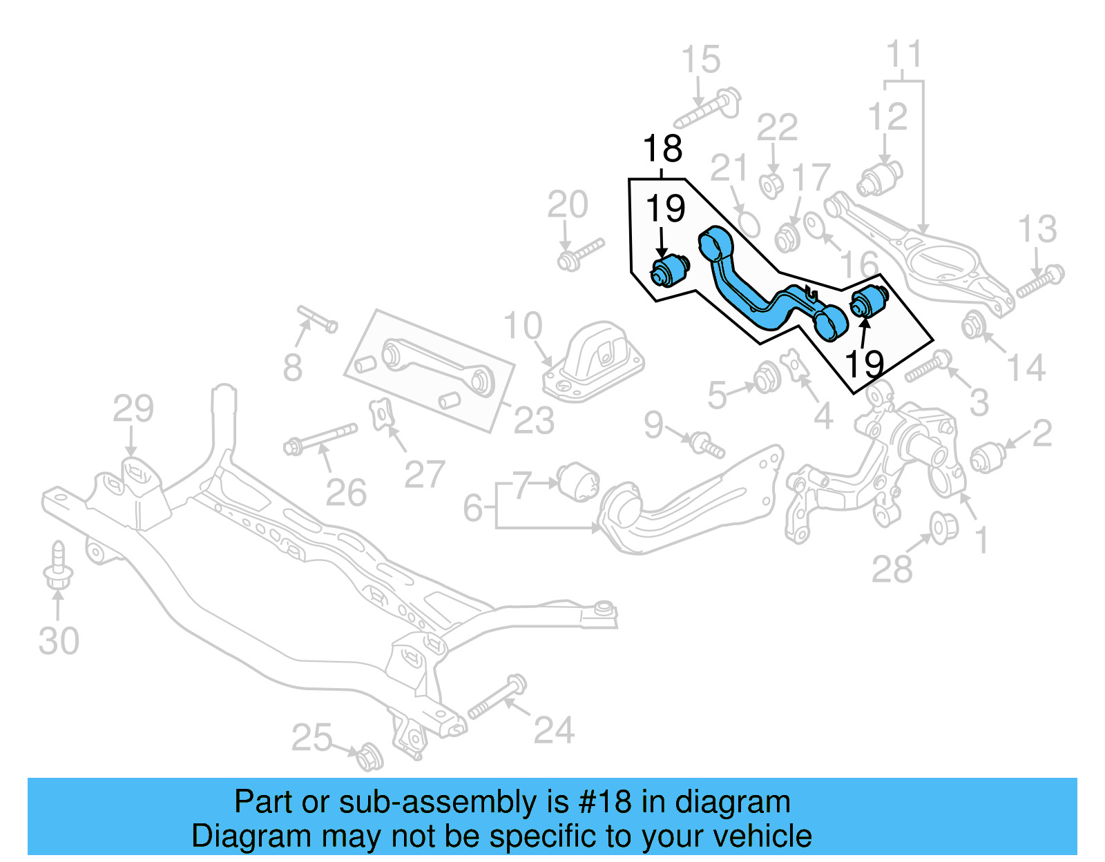 Upper Control Arm 1K0-505-323-P - View 8