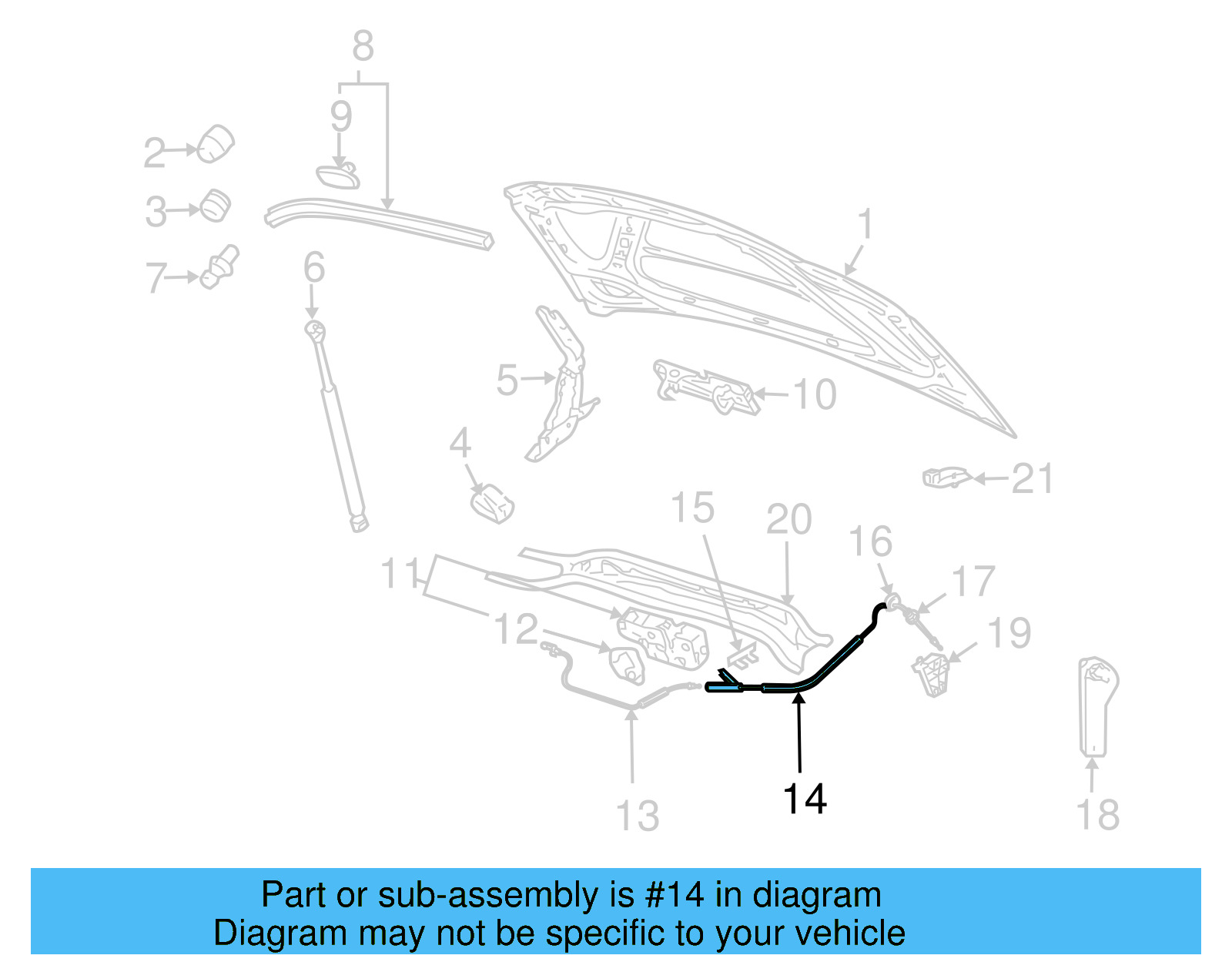 Release Cable 1Q0-823-535 - View 4