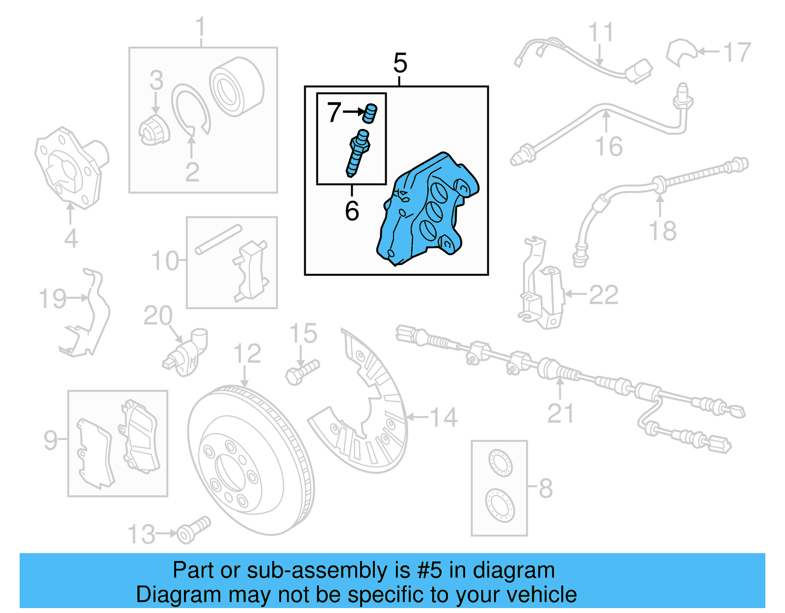 Disc Brake Caliper 7L6-615-149-A - View 18