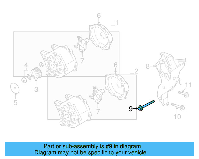 Compressor Mount Bolt N-907-075-02 - View 48