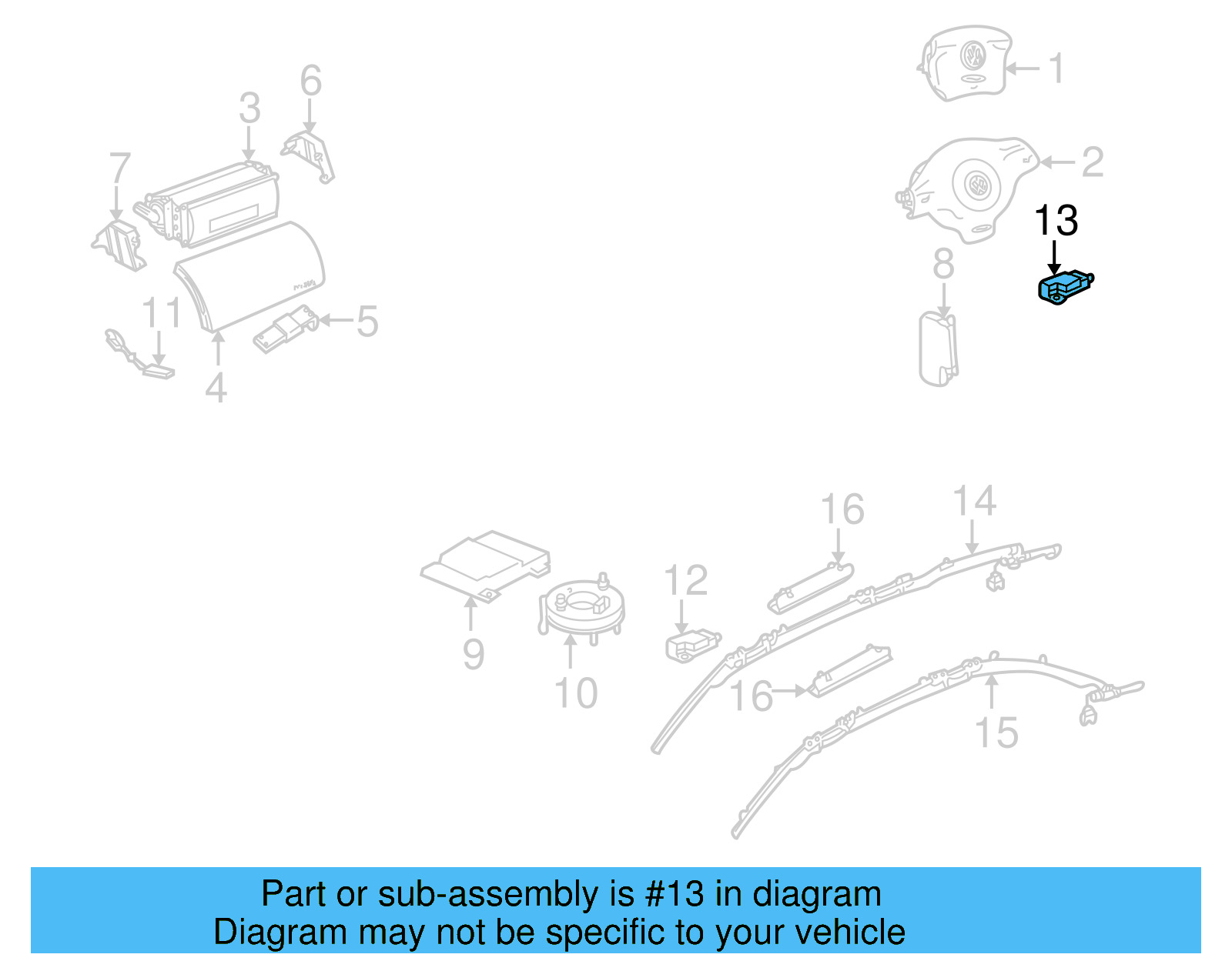 Sensor 1J0-909-606-M - View 7