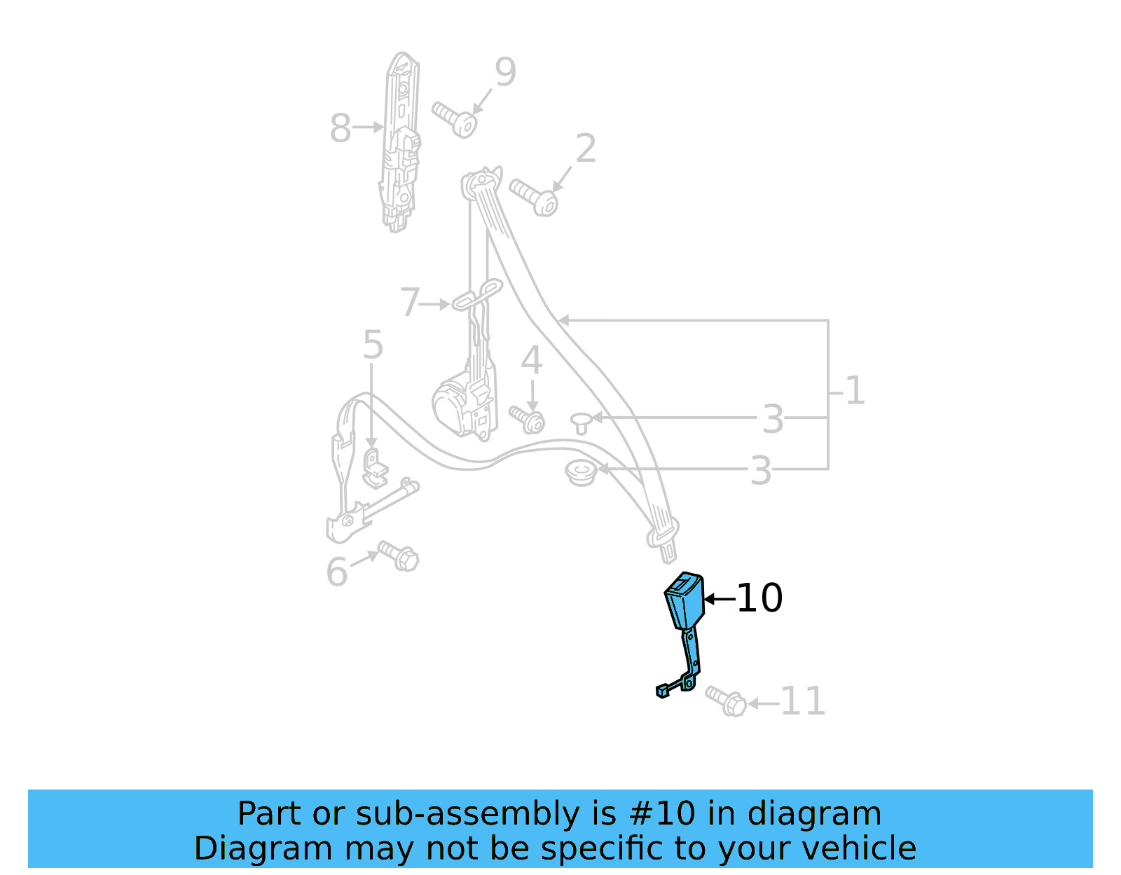 Buckle End 3CM-857-755-MNB - View 14