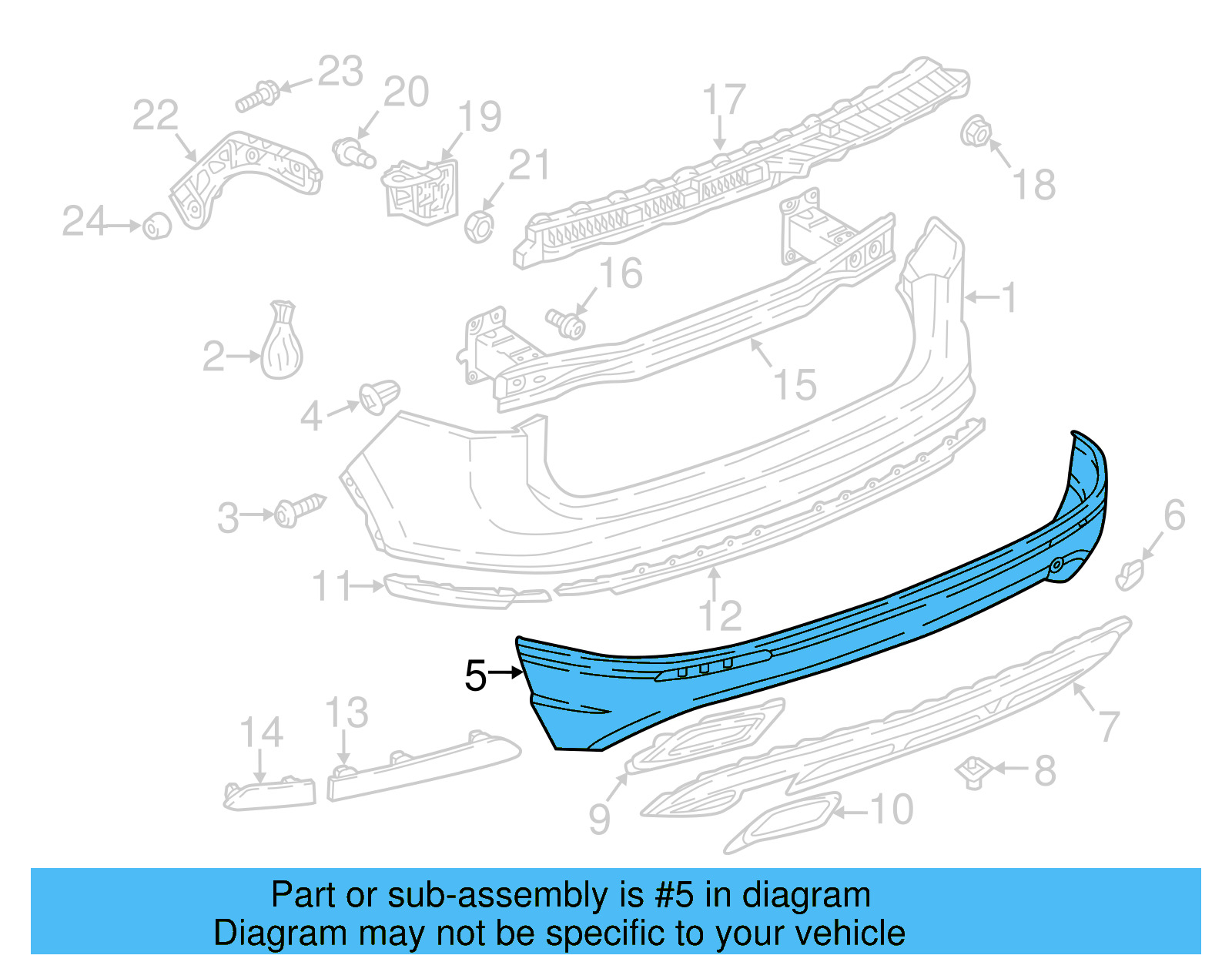 Lower Cover 5NN-807-521-G-9B9 - View 4