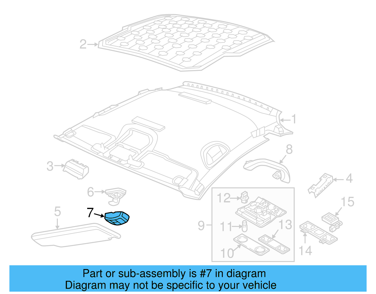 Bracket Cap 3B0-857-563-PX7 - View 12