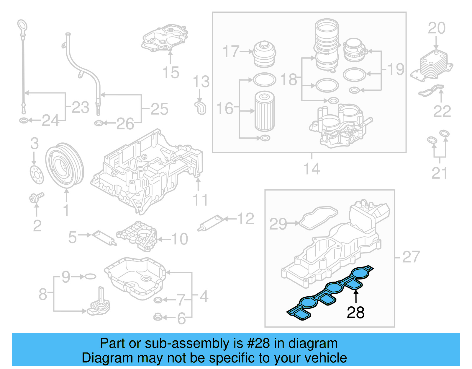 Manifold Gasket 059-129-717-J - View 4