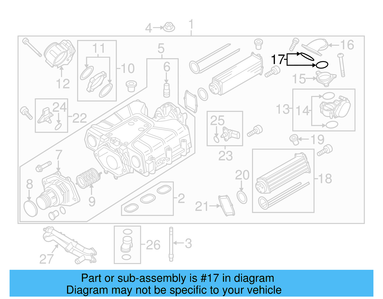 Connector Tube Gasket Set 06E-198-012-B - View 4