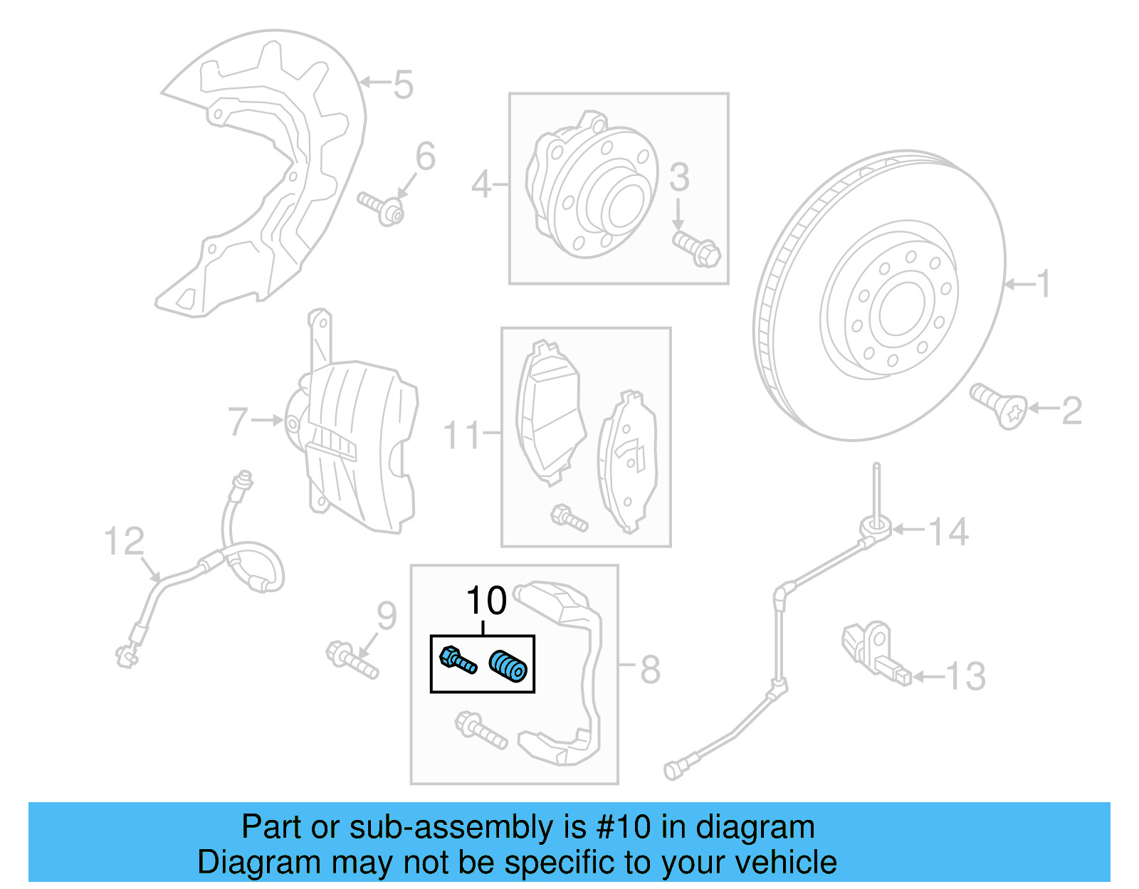 Disc Brake Caliper Pin Boot 7N0-698-647-B - View 16