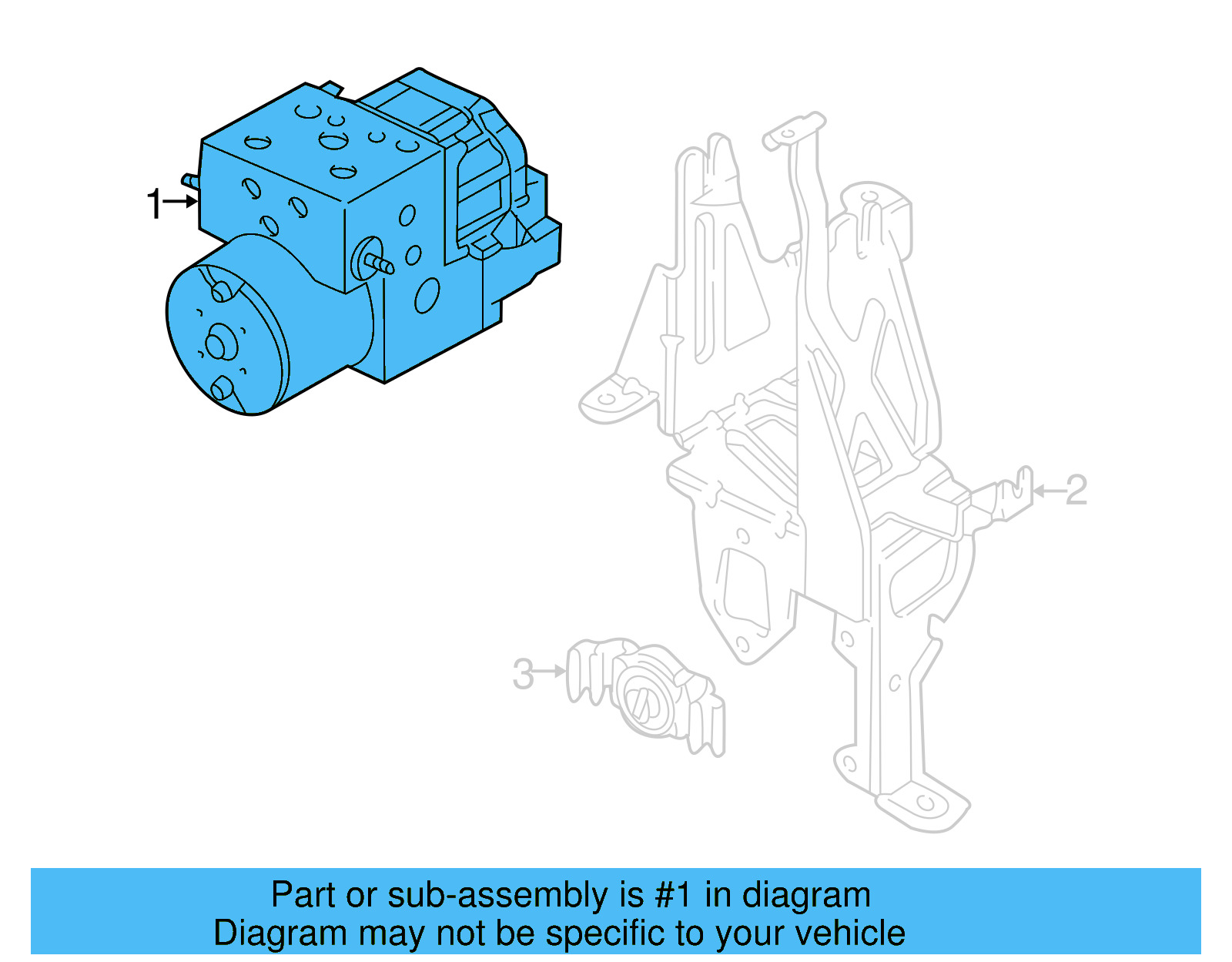 ABS Pump Assembly 8E0-614-111-G